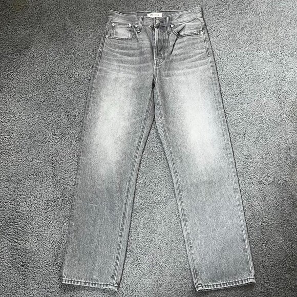 Madewell Denim - MADEWELL Fair Trade Certified Factory -  The Dad Jean - Gray - NWOT - Size 23